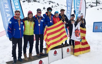 Sergi Brau, Marta Cester y Jaume Pueyo, campeones de España absolutos de relevos en Candanchú