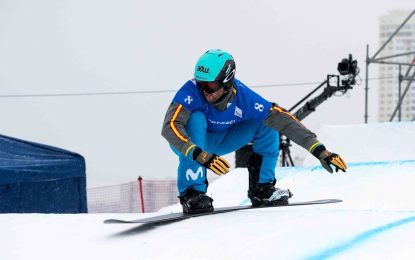 Lucas Eguibar y Regino Hernández segundos en la clasificación provisional por equipos de la Copa del Mundo FIS de Snowboardcross