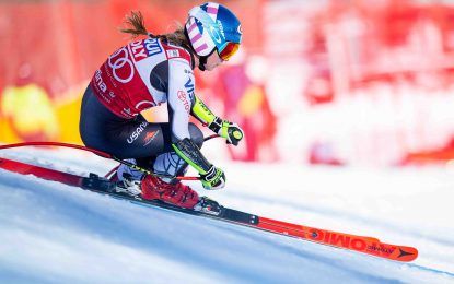 Triunfo de Mikaela Shiffrin en el Súper Gigante de Cortina