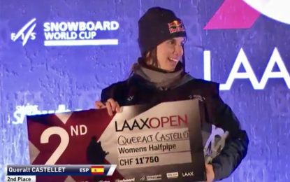 Plata para Queralt Castellet en la Copa del Mundo FIS de halfpipe de Laax (Suiza)﻿