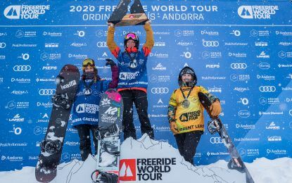 Núria Castán, primera española en subir al podio del Freeride World Tour
