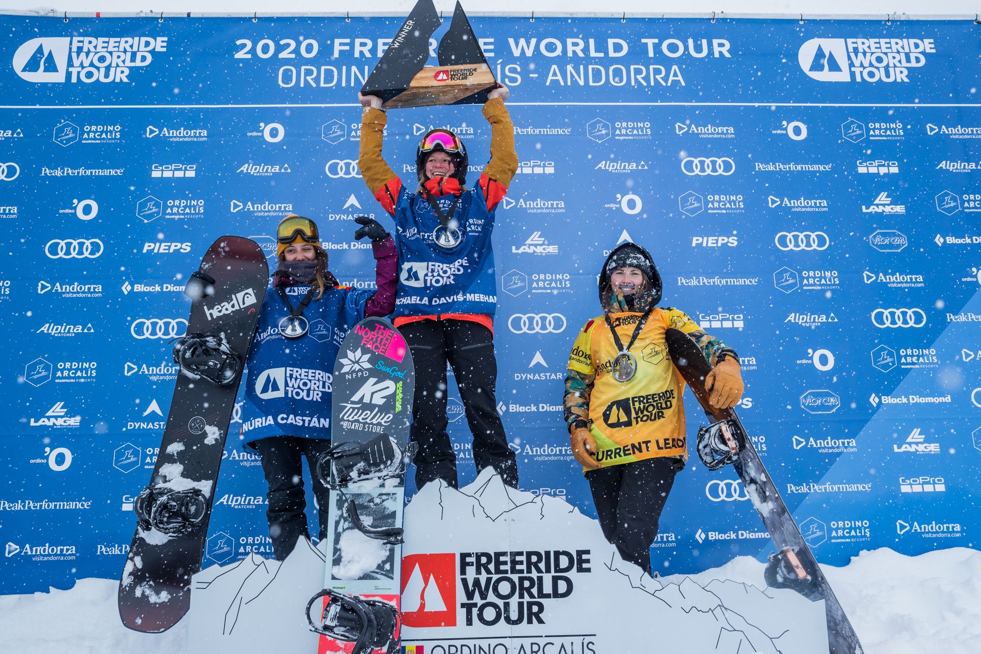 Núria Castán, primera española en subir al podio del Freeride World Tour