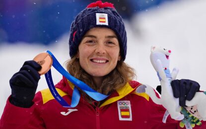 Ana Alonso, medalla de bronce en esquí de montaña